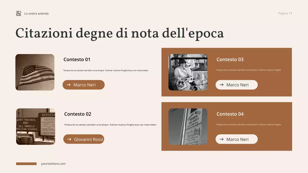 Presentazione della storia di Brown Vintage