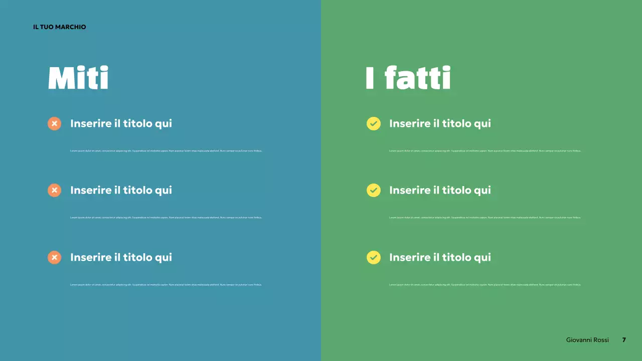 Presentazione sulla salute mentale in grassetto arancione