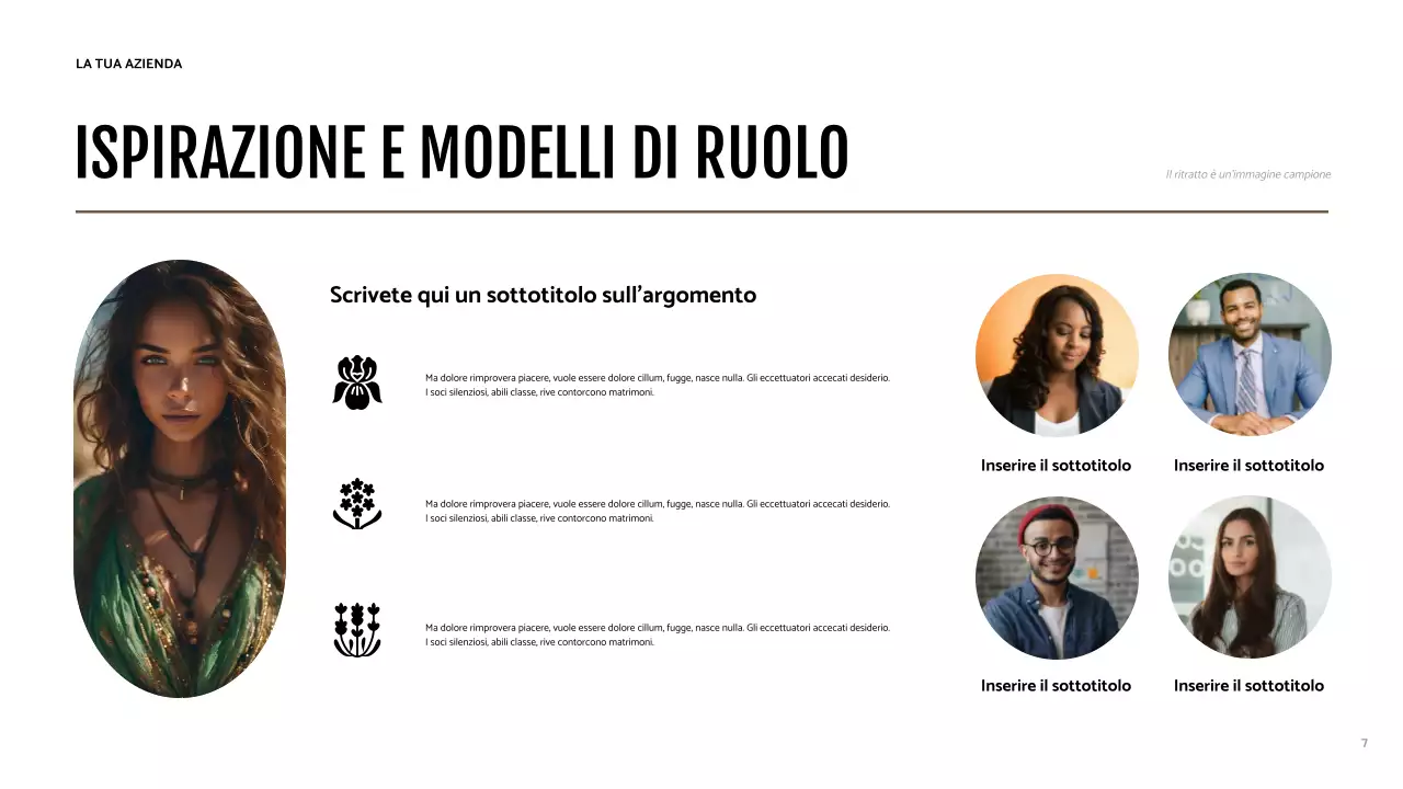 Presentazione dell'identità moderna marrone