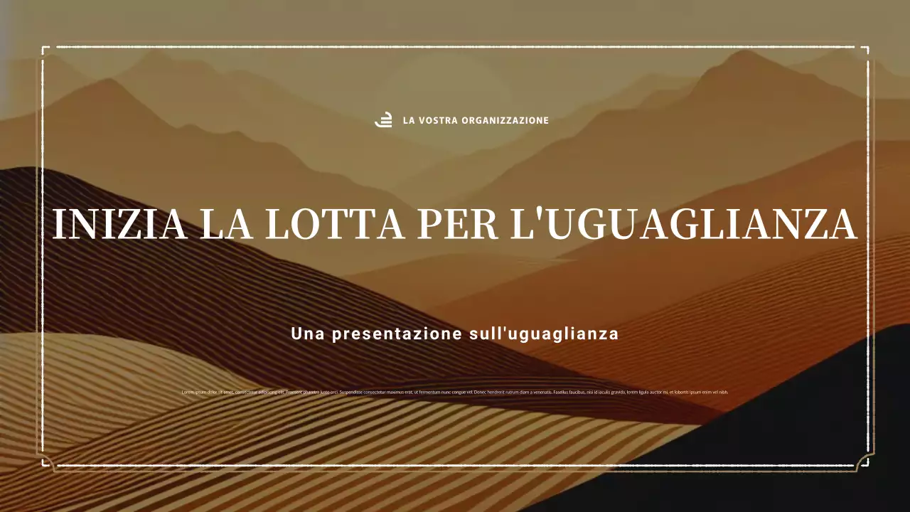 Presentazione di uguaglianza astratta beige