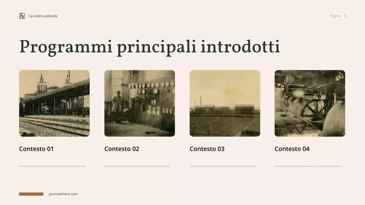 Presentazione della storia di Brown Vintage