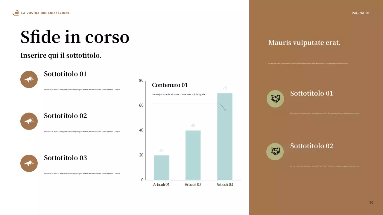Presentazione di uguaglianza astratta beige