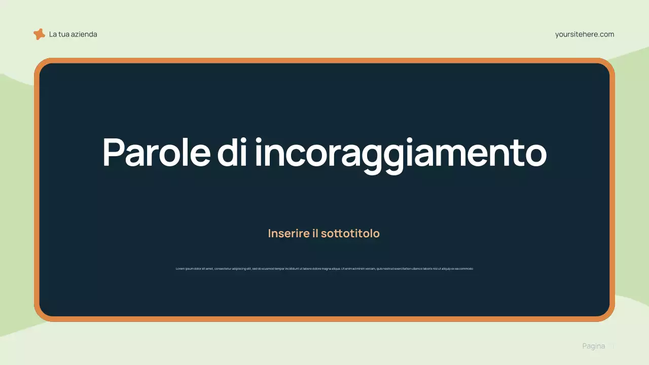 Presentazione della carriera moderna blu