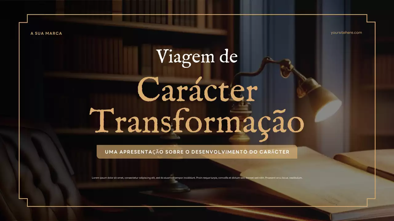 Apresentação de Personagem Clássico Marrom