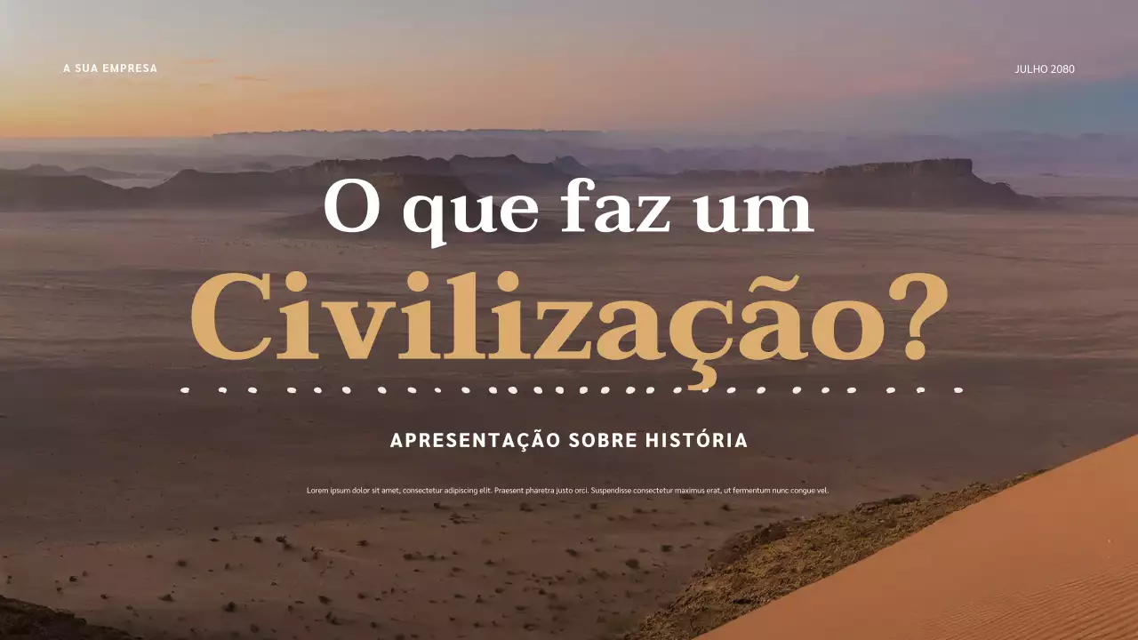 Apresentação da Civilização Clássica Bege