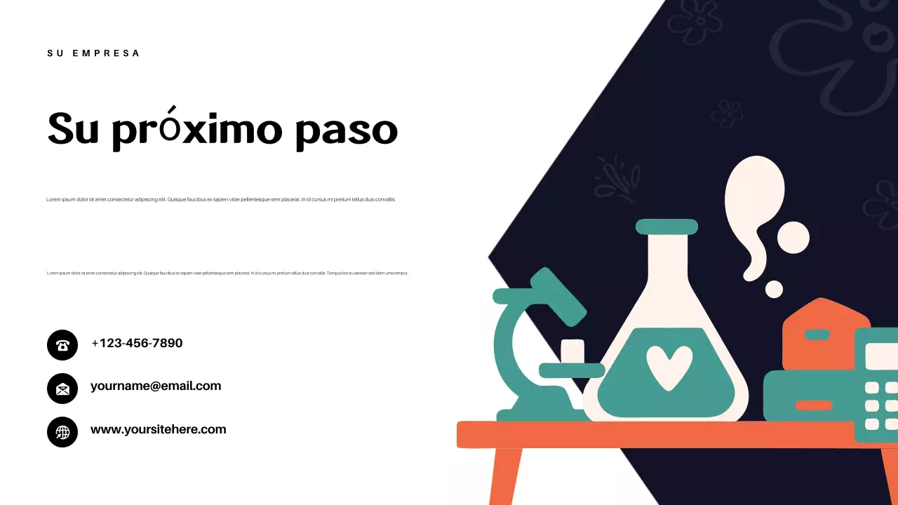 Presentación de la conferencia sobre el éxito en Orange Abstract