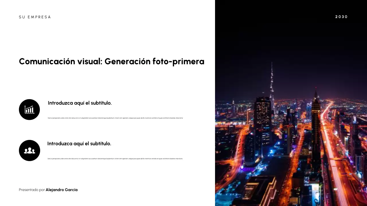 Presentación de la cultura moderna negra