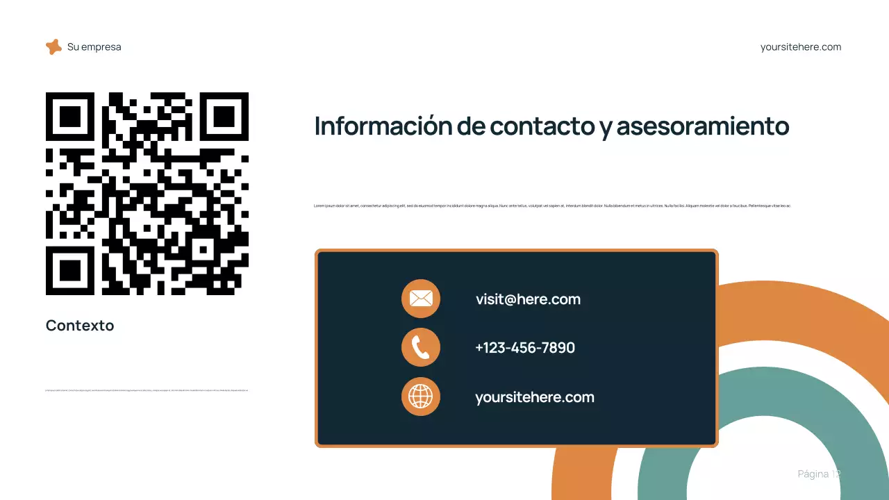 Presentación de carrera moderna azul