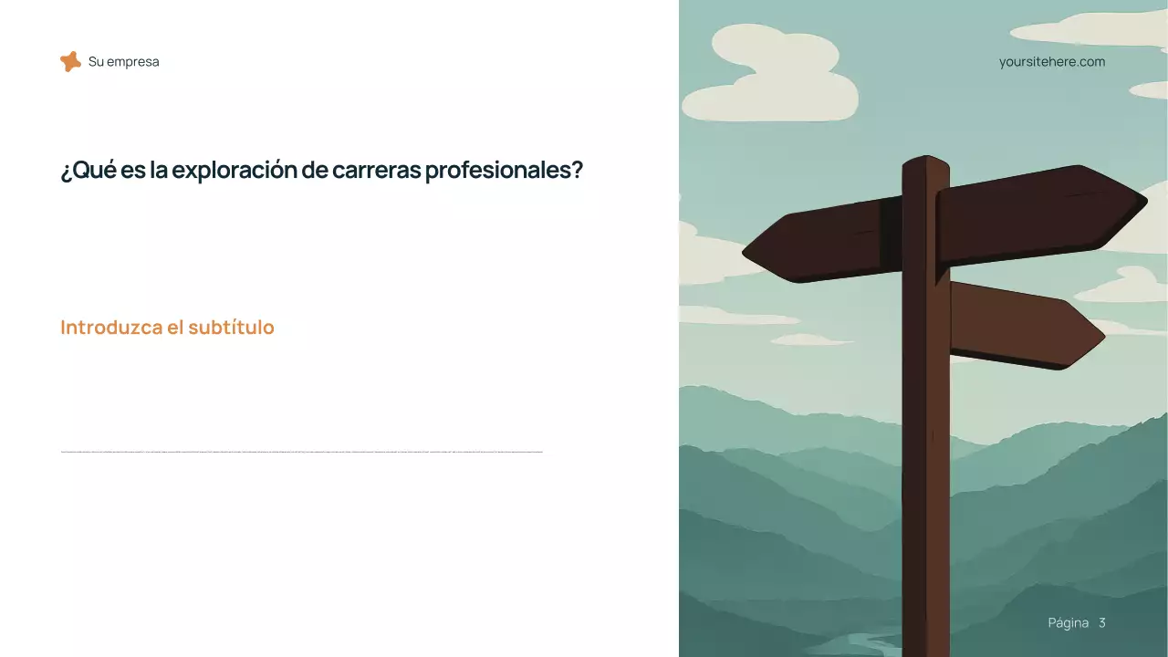 Presentación de carrera moderna azul