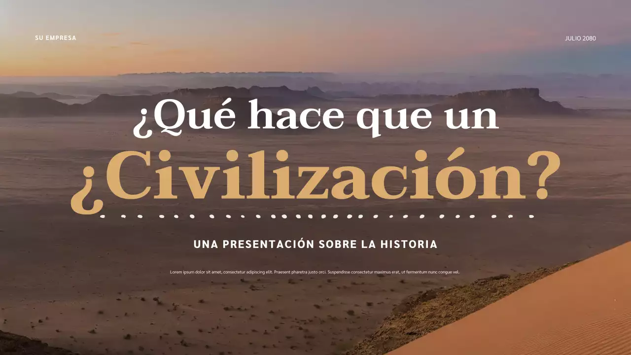 Presentación de la Civilización Clásica Beige