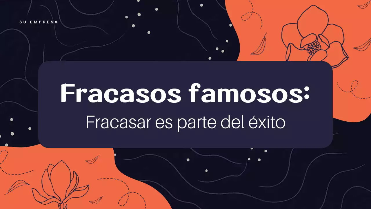 Presentación de la conferencia sobre el éxito en Orange Abstract