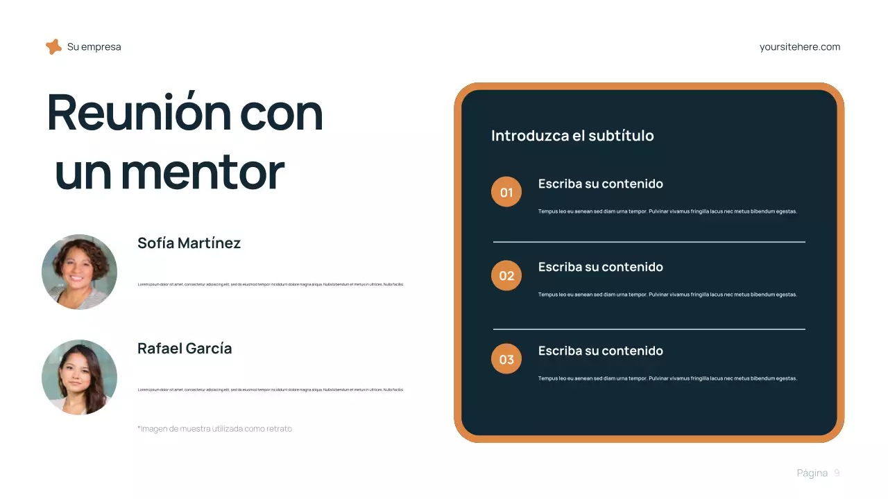 Presentación de carrera moderna azul