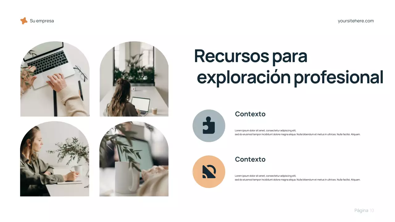 Presentación de carrera moderna azul