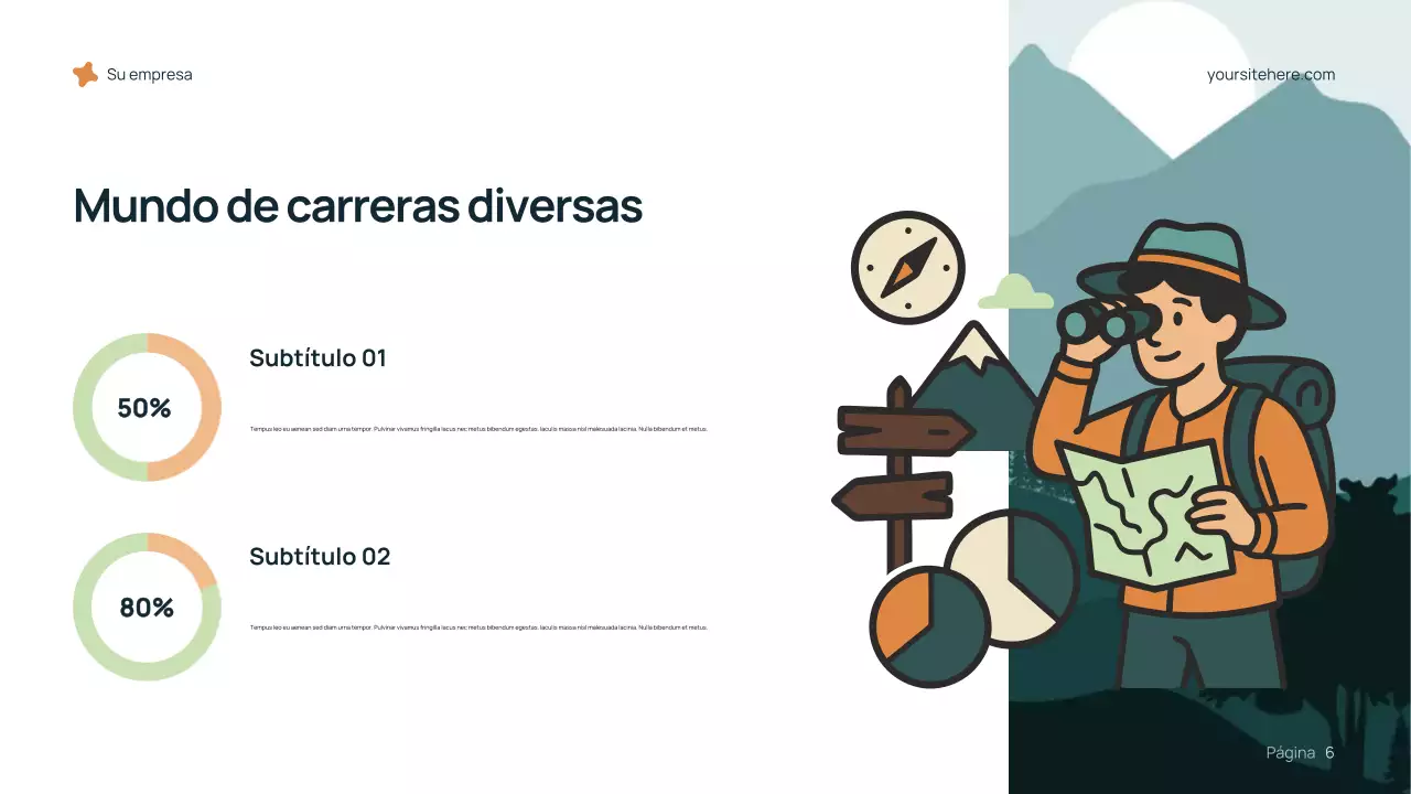 Presentación de carrera moderna azul