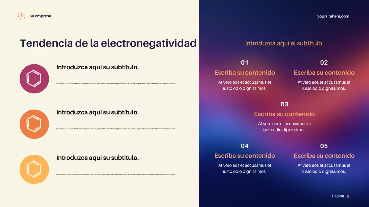 Presentación de ciencia moderna púrpura