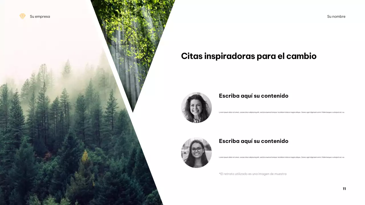 Presentación minimalista del clima en naranja