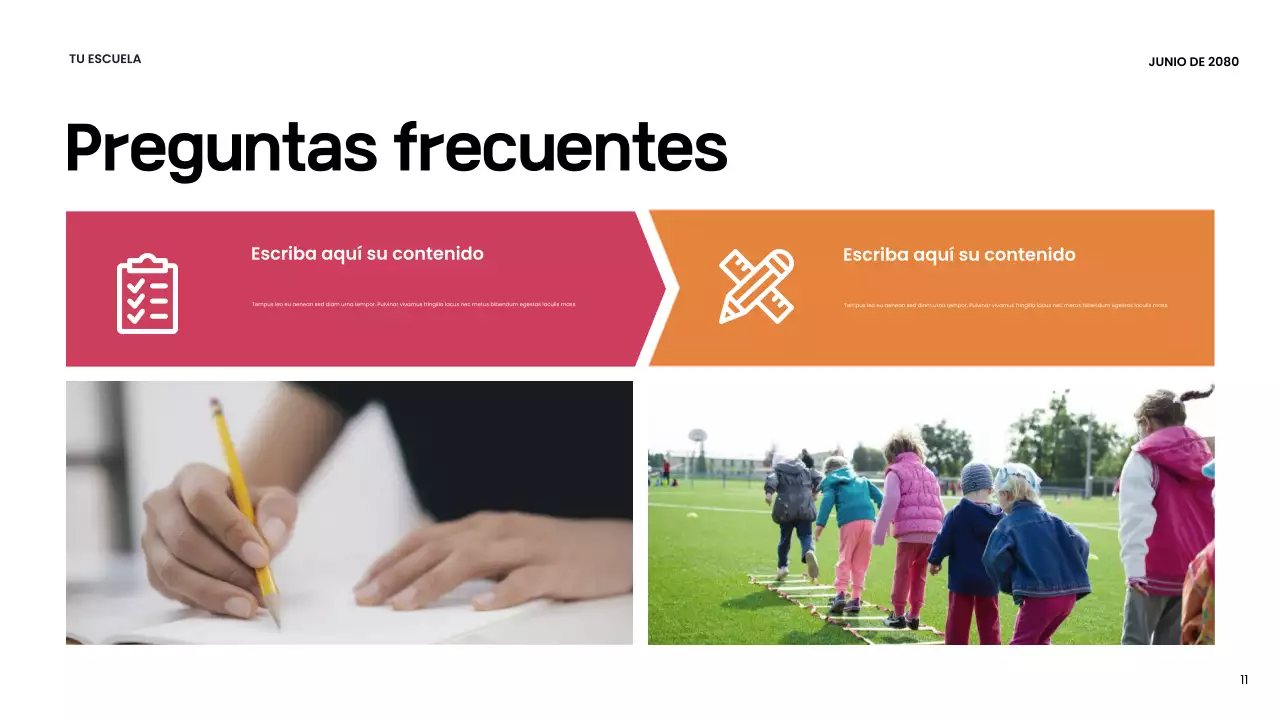 Presentación de la Escuela Moderna Naranja