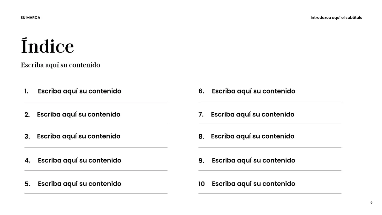 Presentación creativa moderna en color marrón