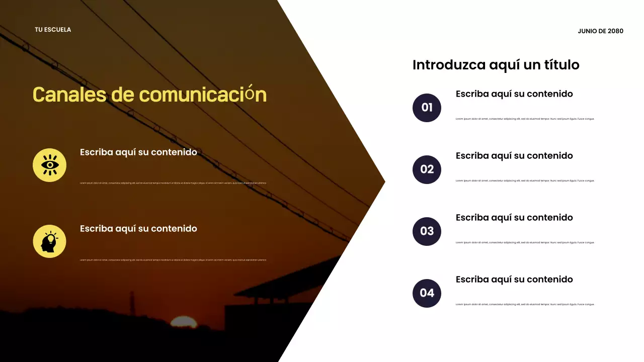 Presentación de la Escuela Moderna Naranja