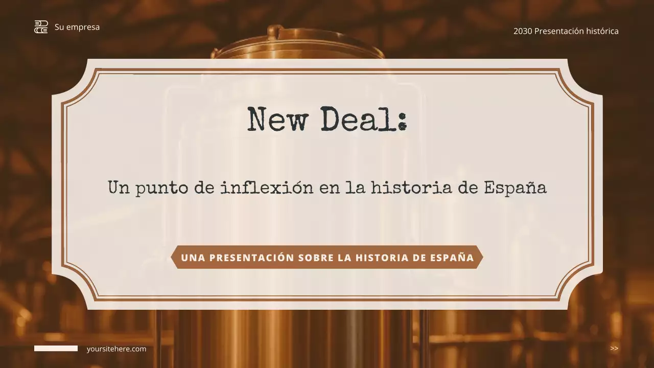 Presentación de la historia de Brown Vintage