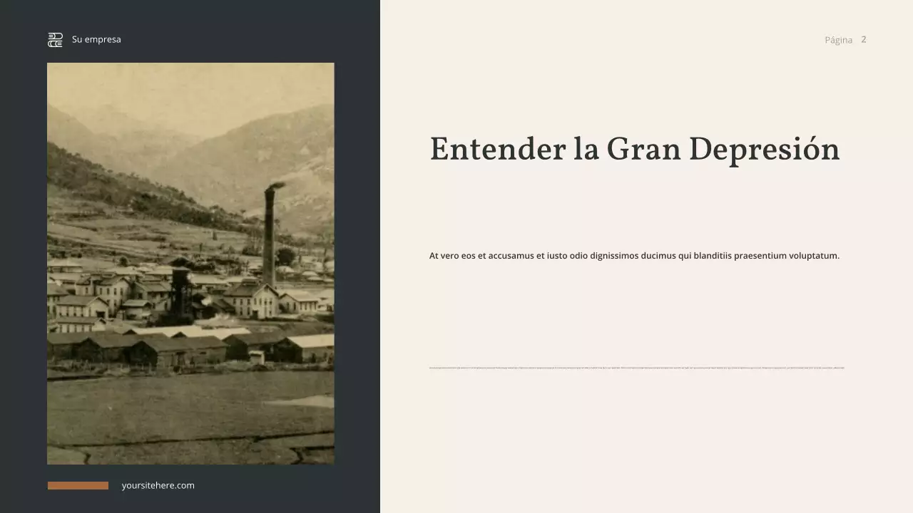 Presentación de la historia de Brown Vintage