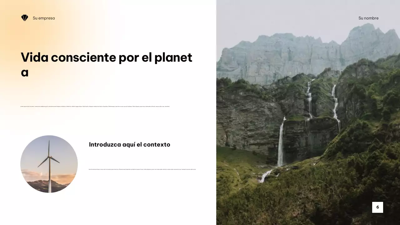 Presentación minimalista del clima en naranja