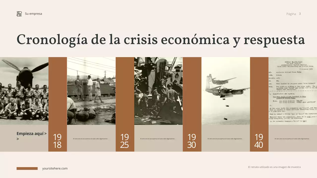 Presentación de la historia de Brown Vintage