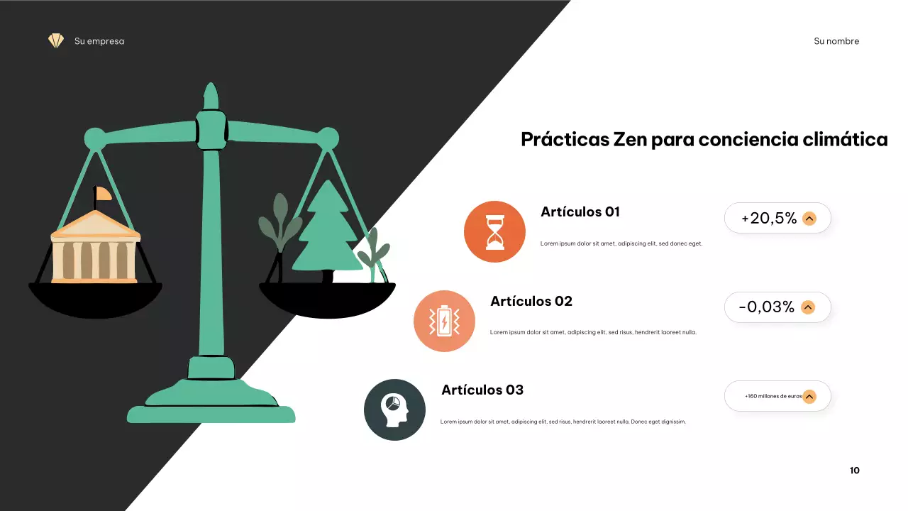 Presentación minimalista del clima en naranja