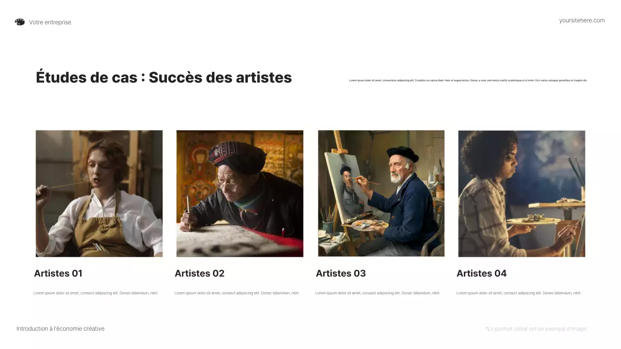 Présentation de nouvelles opportunités colorées pour les artistes