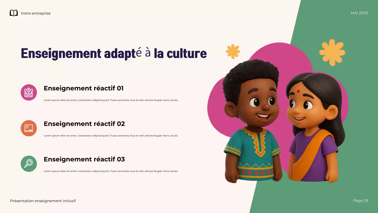 Présentation pédagogique inclusive moderne et illustrative de la Marine