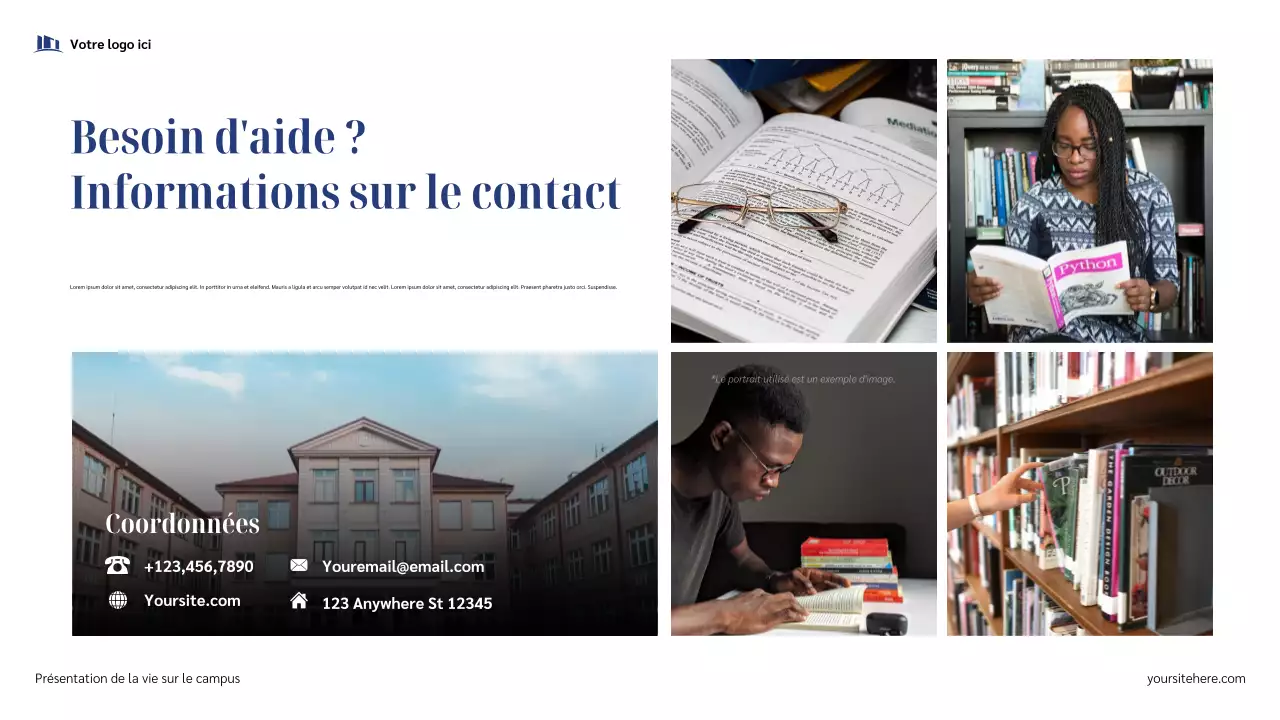 Présentation du Campus Bleu Moderne