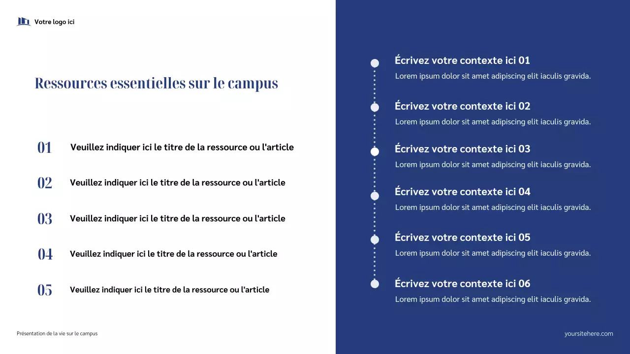 Présentation du Campus Bleu Moderne