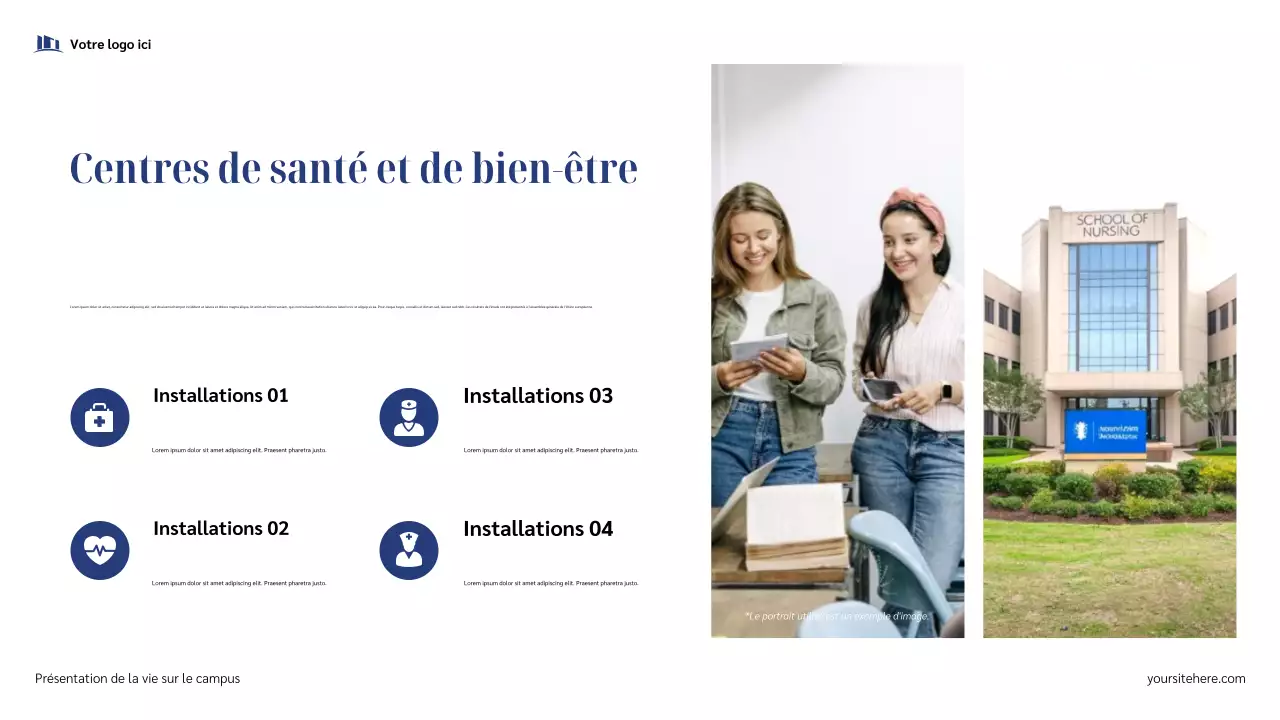 Présentation du Campus Bleu Moderne