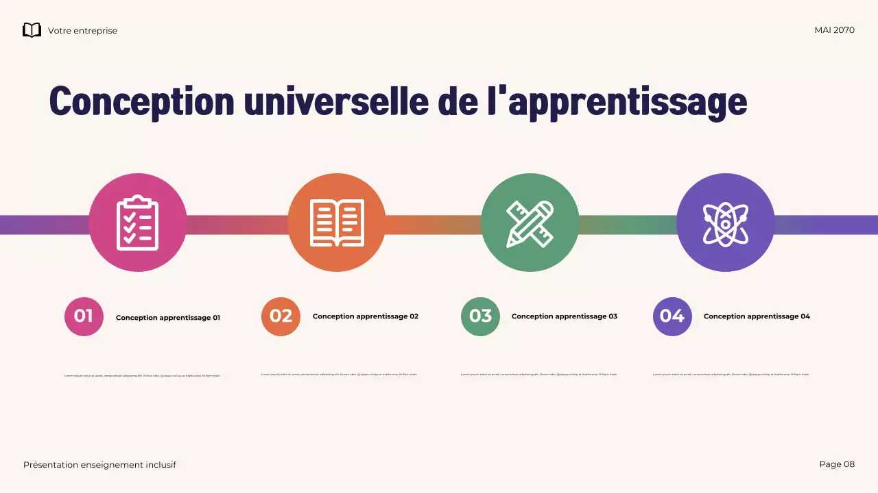 Présentation pédagogique inclusive moderne et illustrative de la Marine