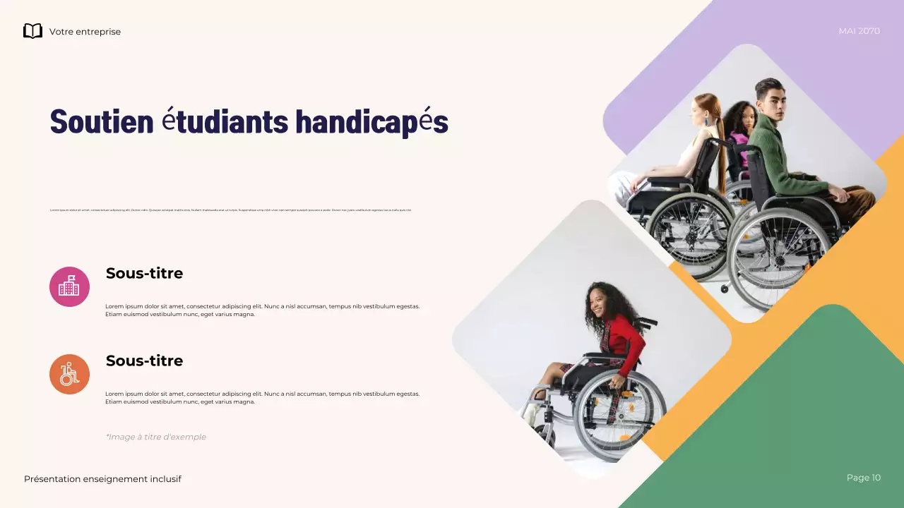 Présentation pédagogique inclusive moderne et illustrative de la Marine