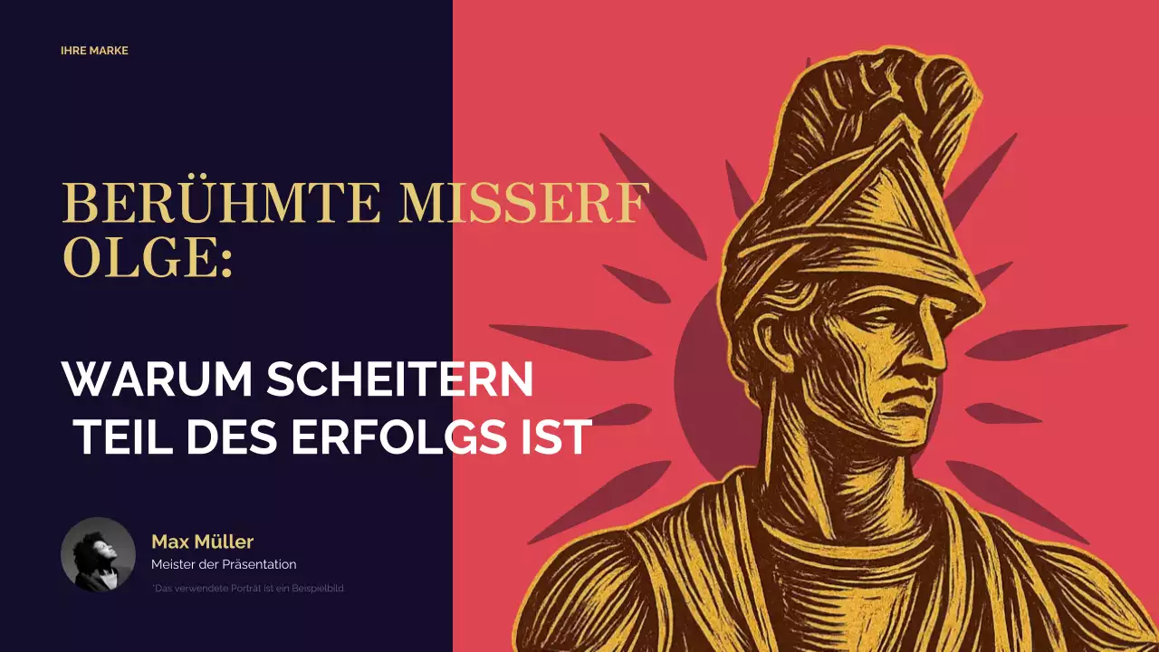 Red Vintage Erfolg Präsentation