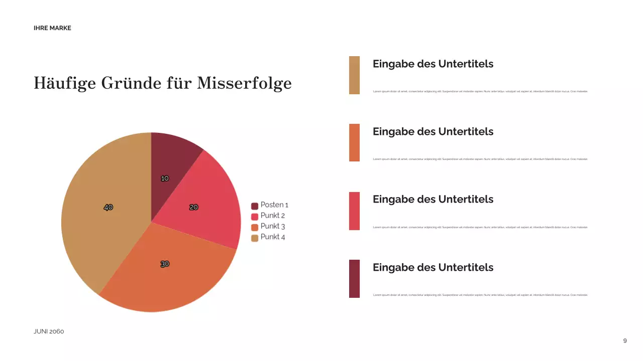 Red Vintage Erfolg Präsentation