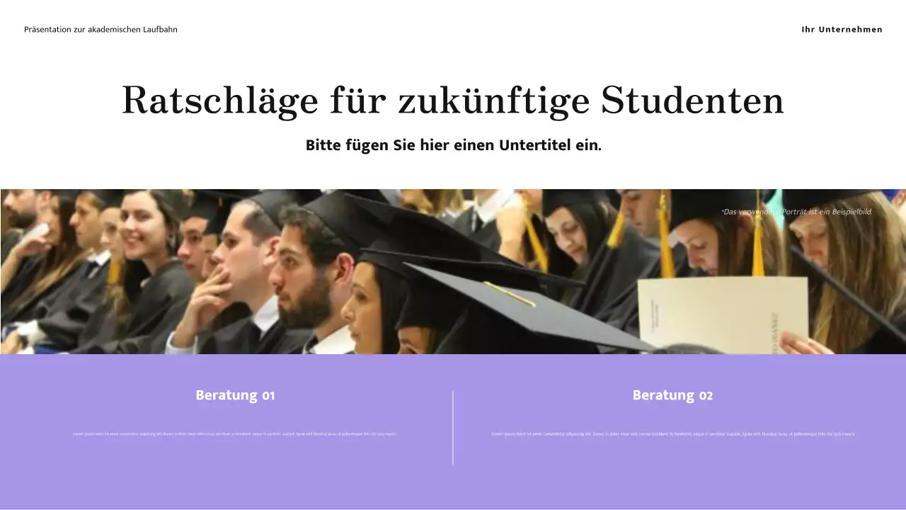 Minimalistische, moderne akademische Reise in Gelb und Creme Präsentation