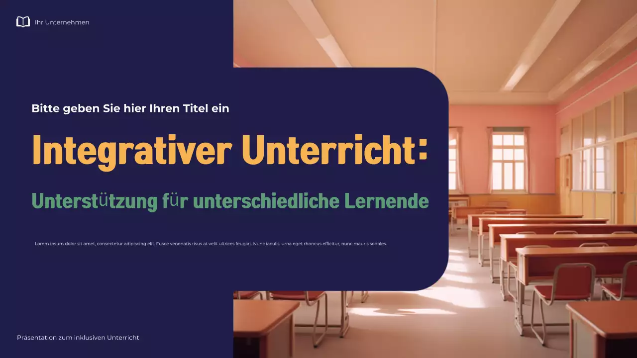 Illustrative moderne inklusive Lehrpräsentation der Marine