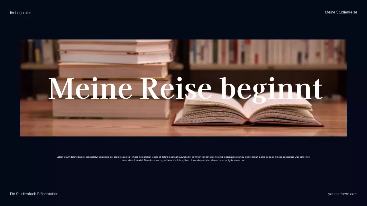 Grauer moderner Karriereweg Präsentation