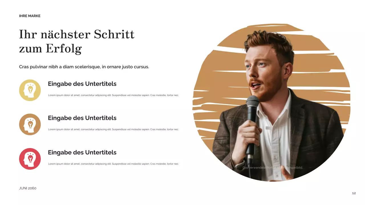 Red Vintage Erfolg Präsentation