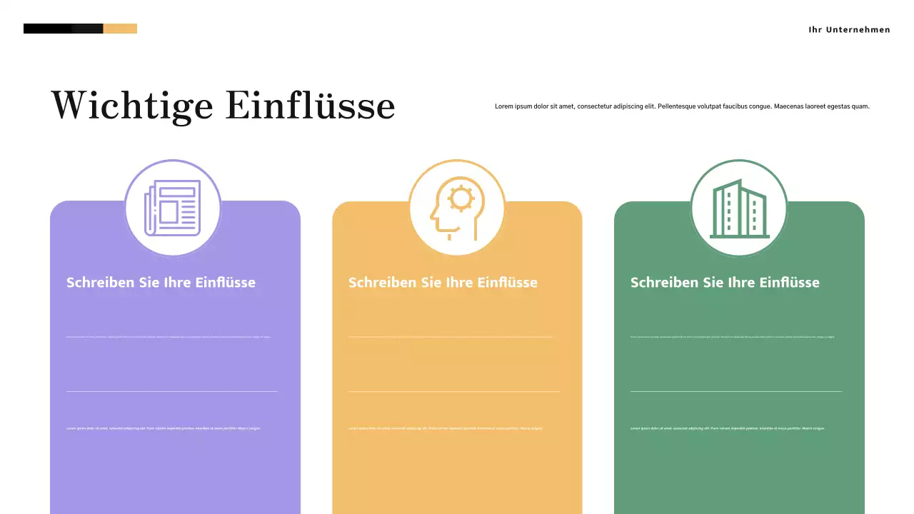 Minimalistische, moderne akademische Reise in Gelb und Creme Präsentation