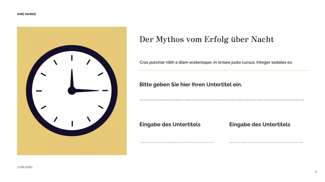 Red Vintage Erfolg Präsentation