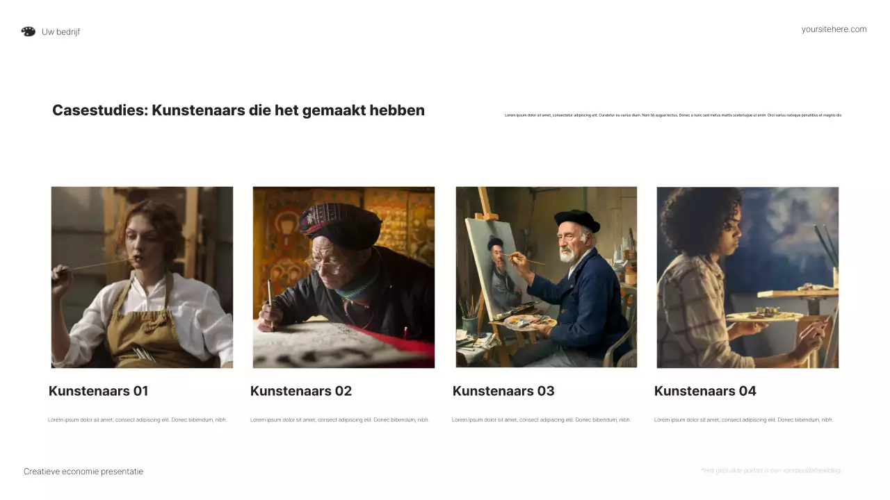 Kleurrijke nieuwe mogelijkheden voor kunstenaarspresentaties