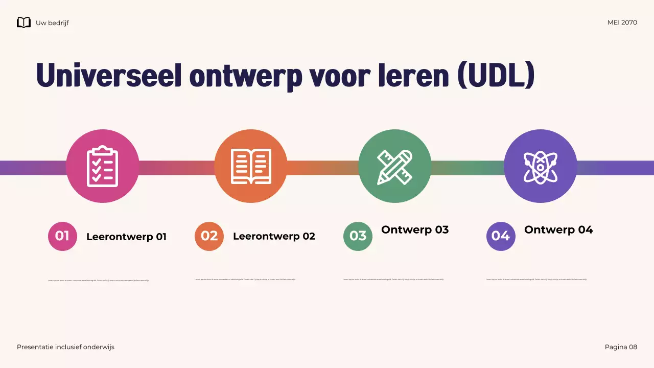 Marine Illustratieve Moderne Inclusieve Onderwijspresentatie