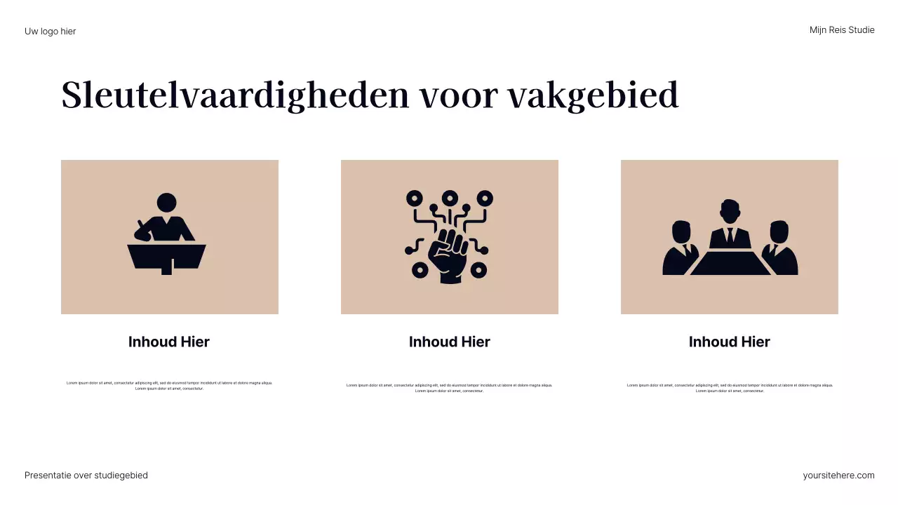 Presentatie van Grey Modern Career Path