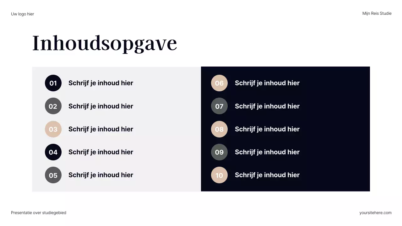 Presentatie van Grey Modern Career Path