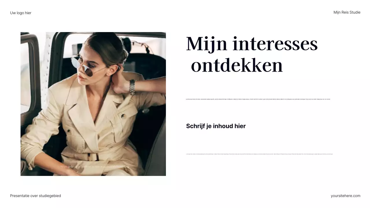 Presentatie van Grey Modern Career Path