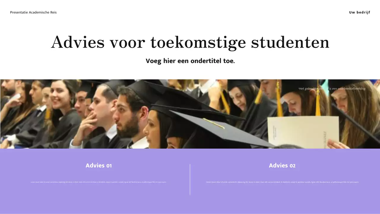 Gele en crèmekleurige minimalistische moderne academische reispresentatie