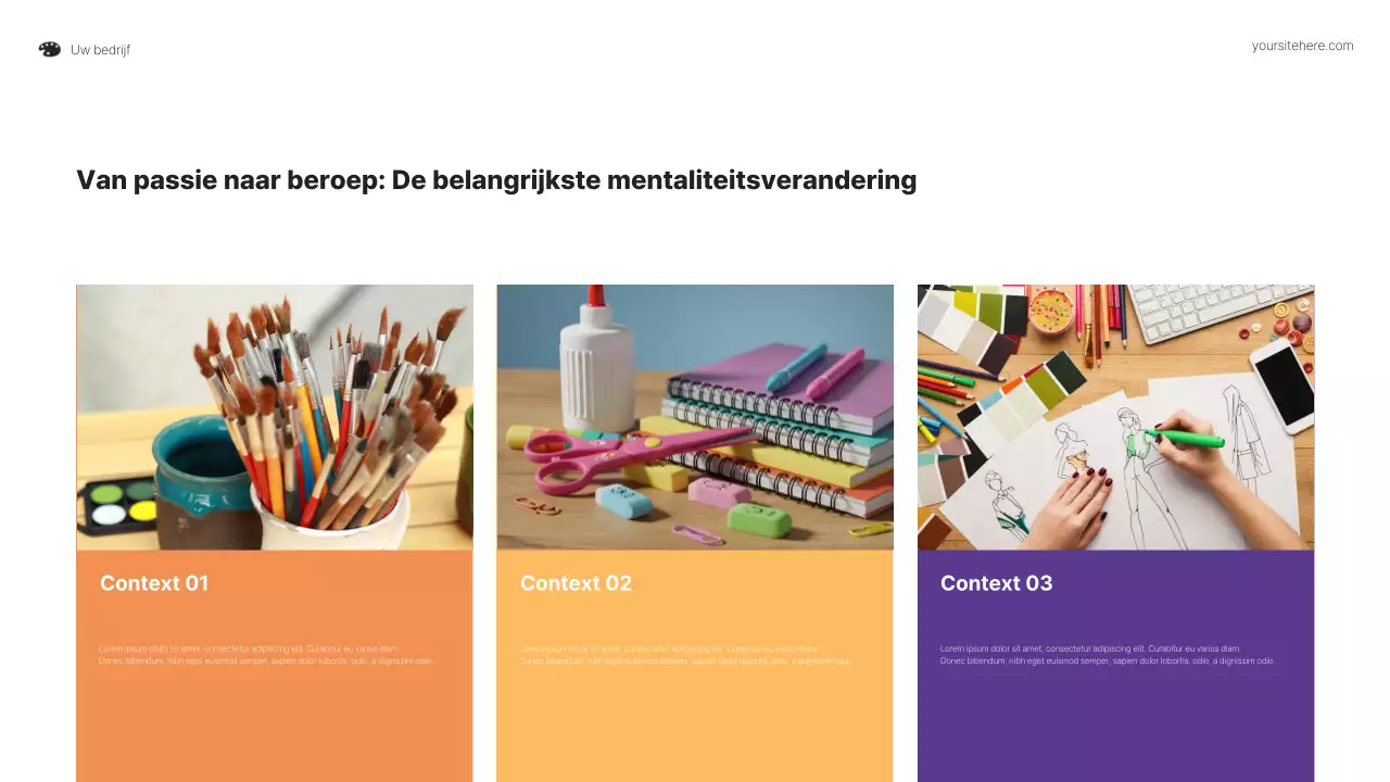 Kleurrijke nieuwe mogelijkheden voor kunstenaarspresentaties